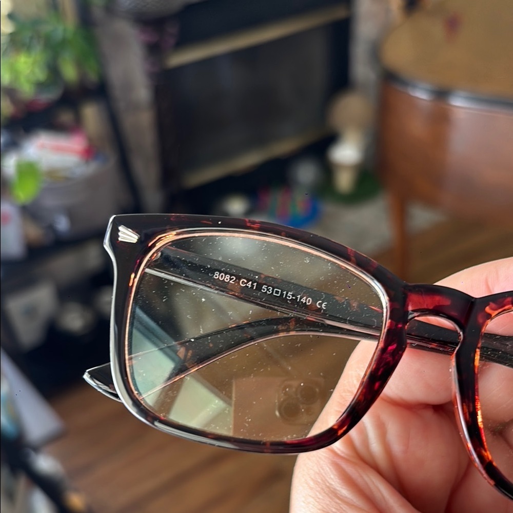 Tortoise Shell Square Glasses - image 4